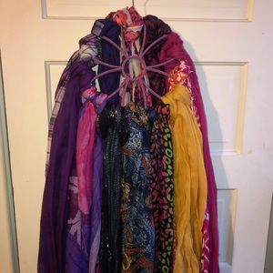 Twelve Infinity Scarves Plus Holder!